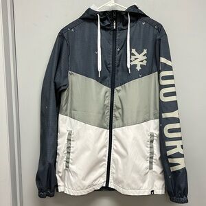 NEW Zoo York Men’s Full Zip Hooded Windbreaker Size Small
